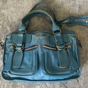 💙CHLOE ,RARE VINTAGE HANDBAG WITH STRAP